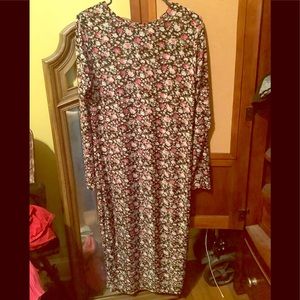 Floral long sleeve dress